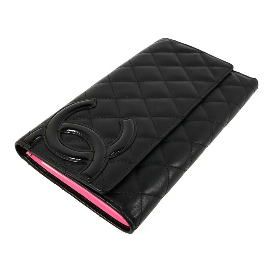 CHANEL 牛皮皮革Cambon Long Wallet長錢包-3