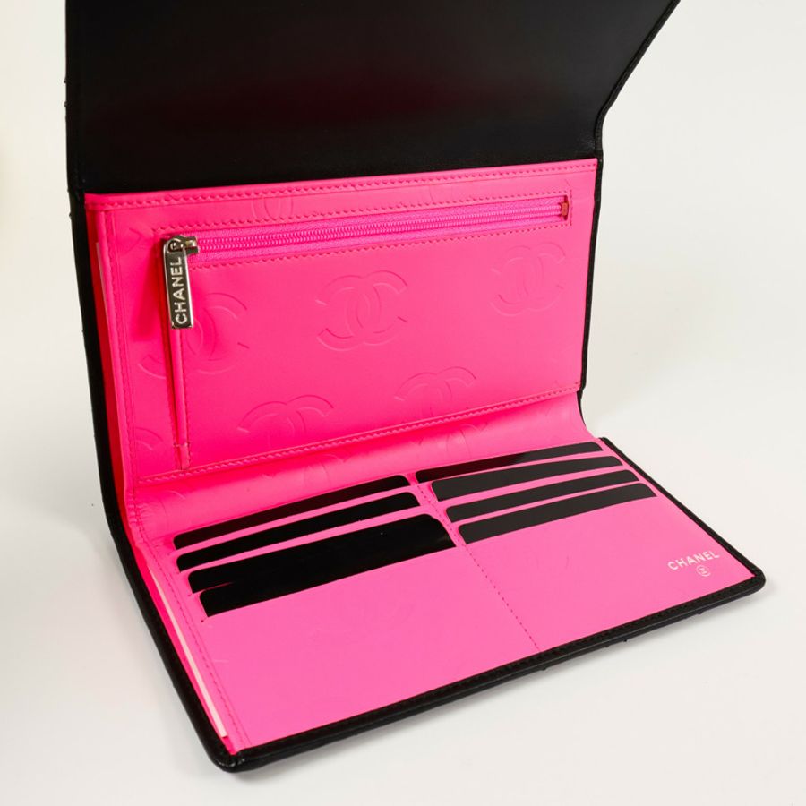 CHANEL 牛皮皮革Cambon Long Wallet長錢包-5