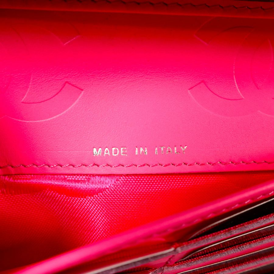 CHANEL 牛皮皮革Cambon Long Wallet長錢包-8