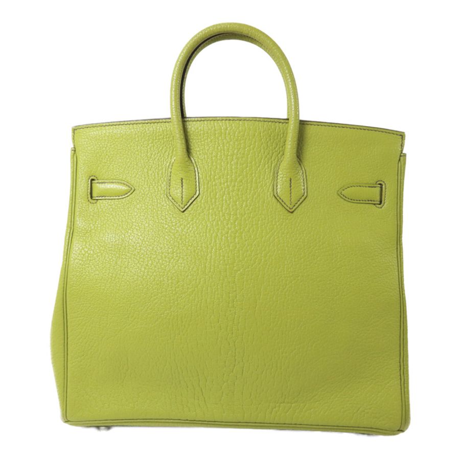 HERMES Chevre皮革Birkin 32 HAC手挽袋Vert Anis-1