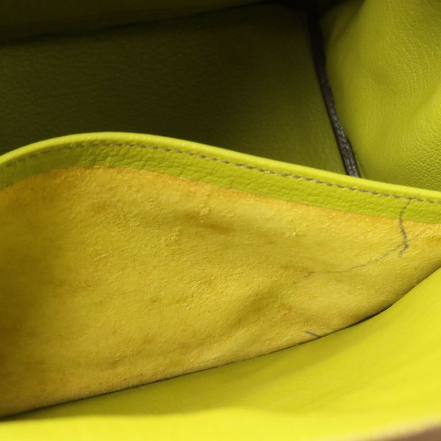 HERMES Chevre皮革Birkin 32 HAC手挽袋Vert Anis-17