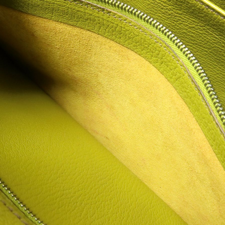 HERMES Chevre皮革Birkin 32 HAC手挽袋Vert Anis-18