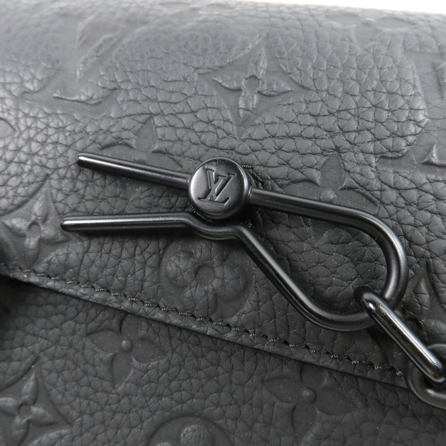 LOUIS VUITTON Monogram Taurillon Steamer Wearable Wallet扣肩背袋-7
