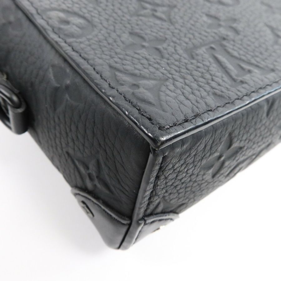 LOUIS VUITTON Monogram Taurillon Steamer Wearable Wallet扣肩背袋-11