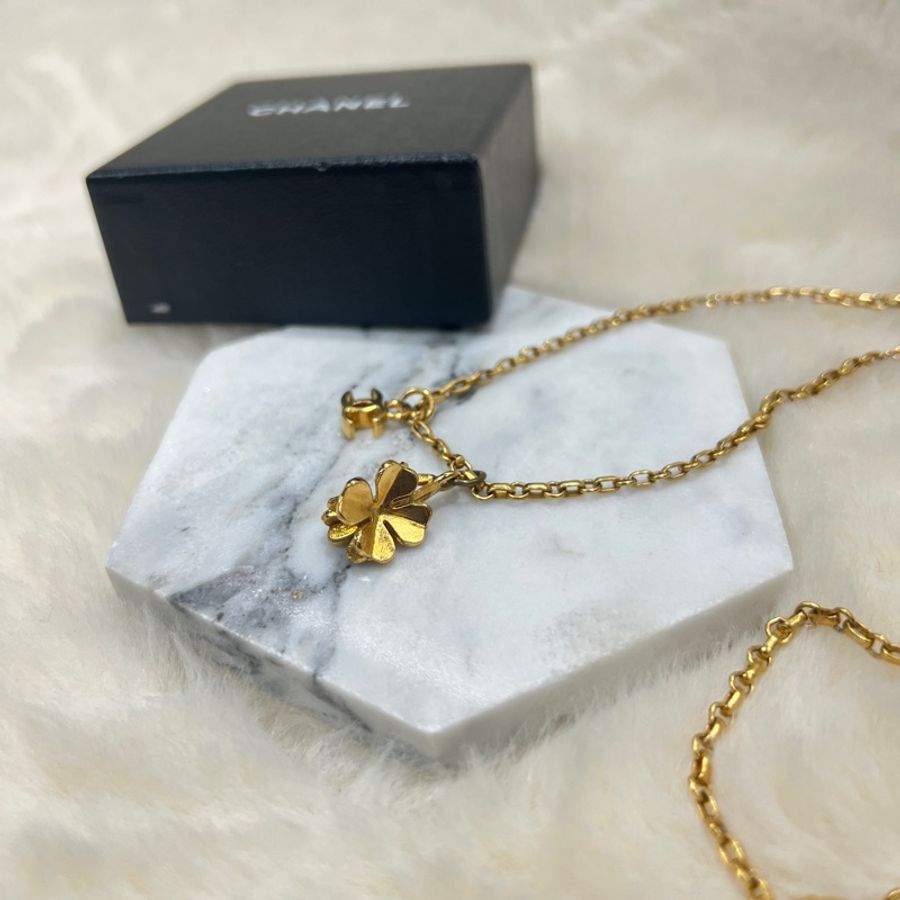 chanel vintage 四葉草頸鏈 IA692-1