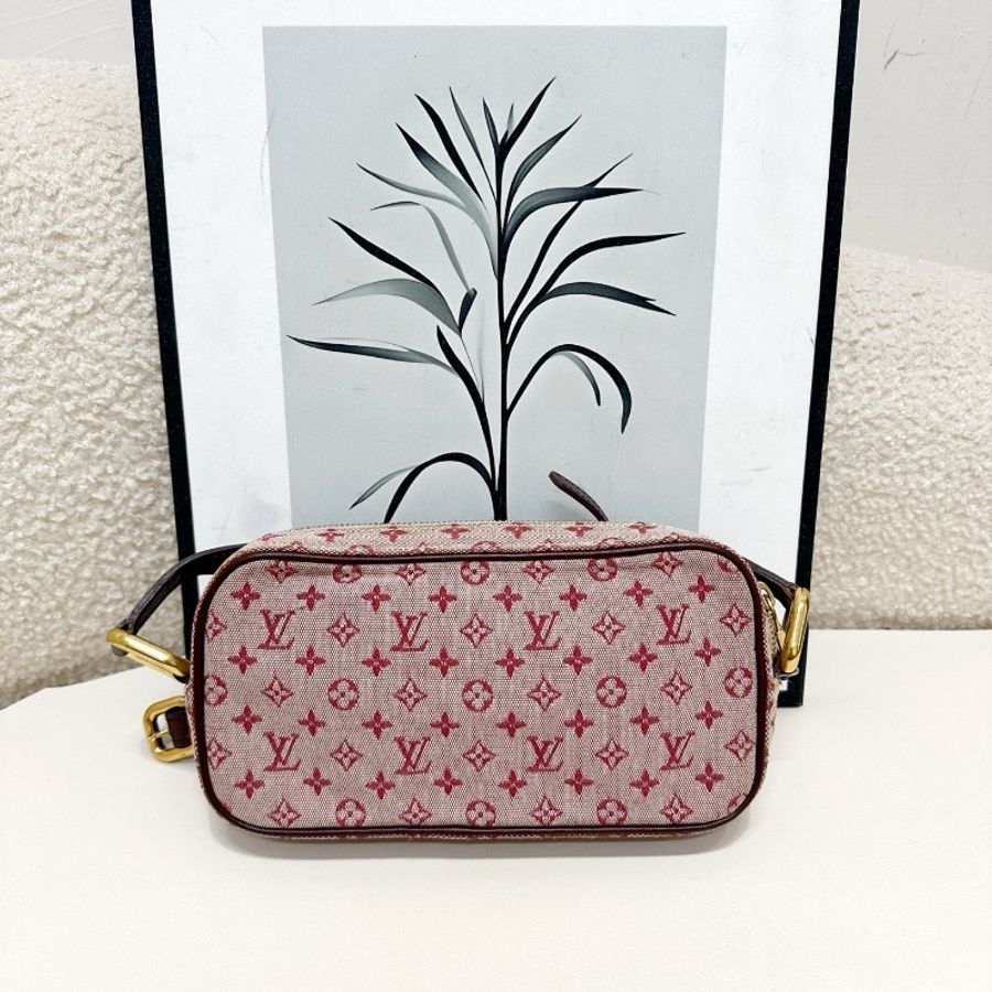 Louis Vuitton Juliette MM粉色丹寧老花相機包 限定丹寧牛仔老花-1