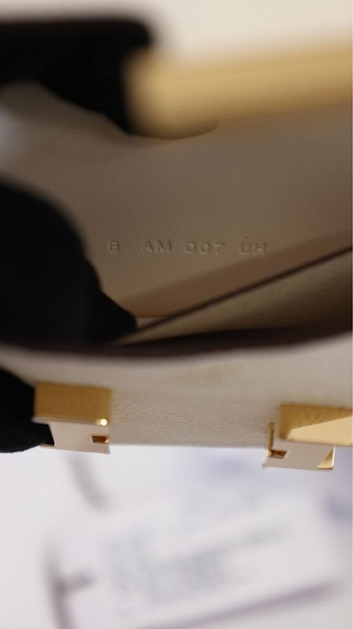 Hermes Constance Slim米白金扣epson皮手拿包-2