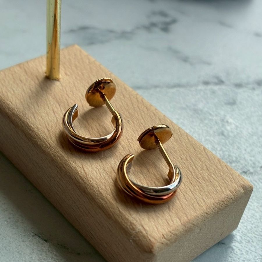 Cartier 18k三色/環耳環-3