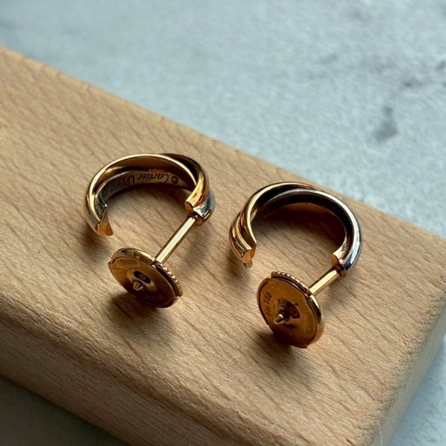 Cartier 18k三色/環耳環-4