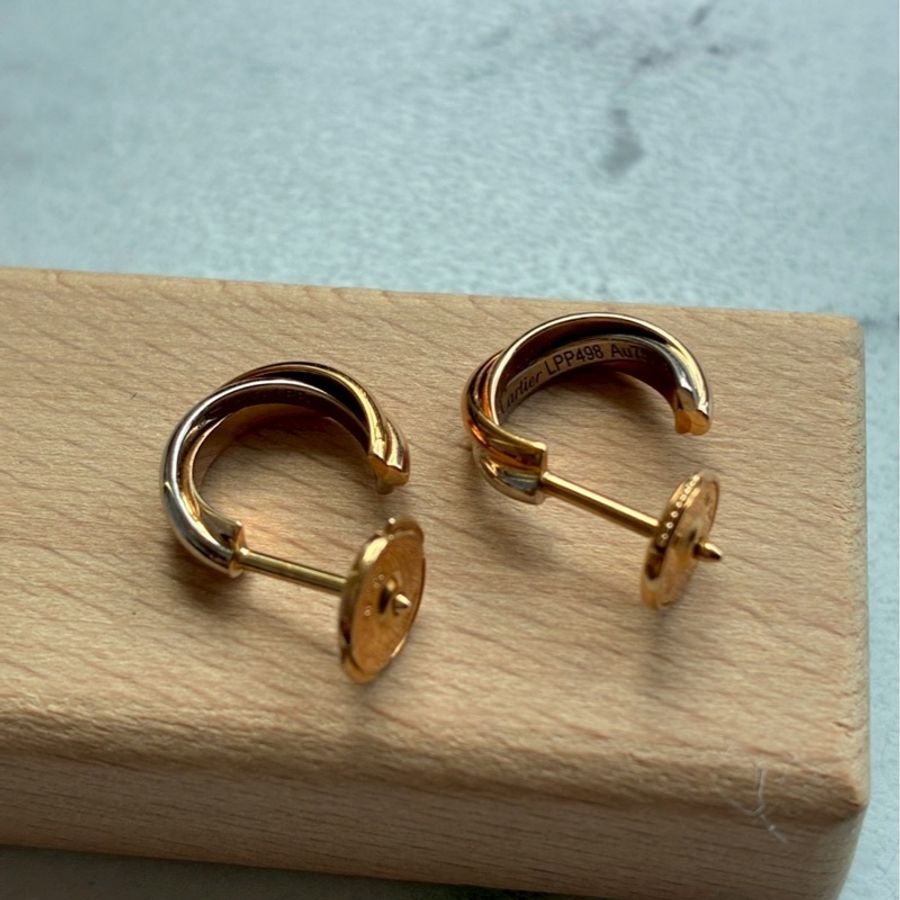 Cartier 18k三色/環耳環-6