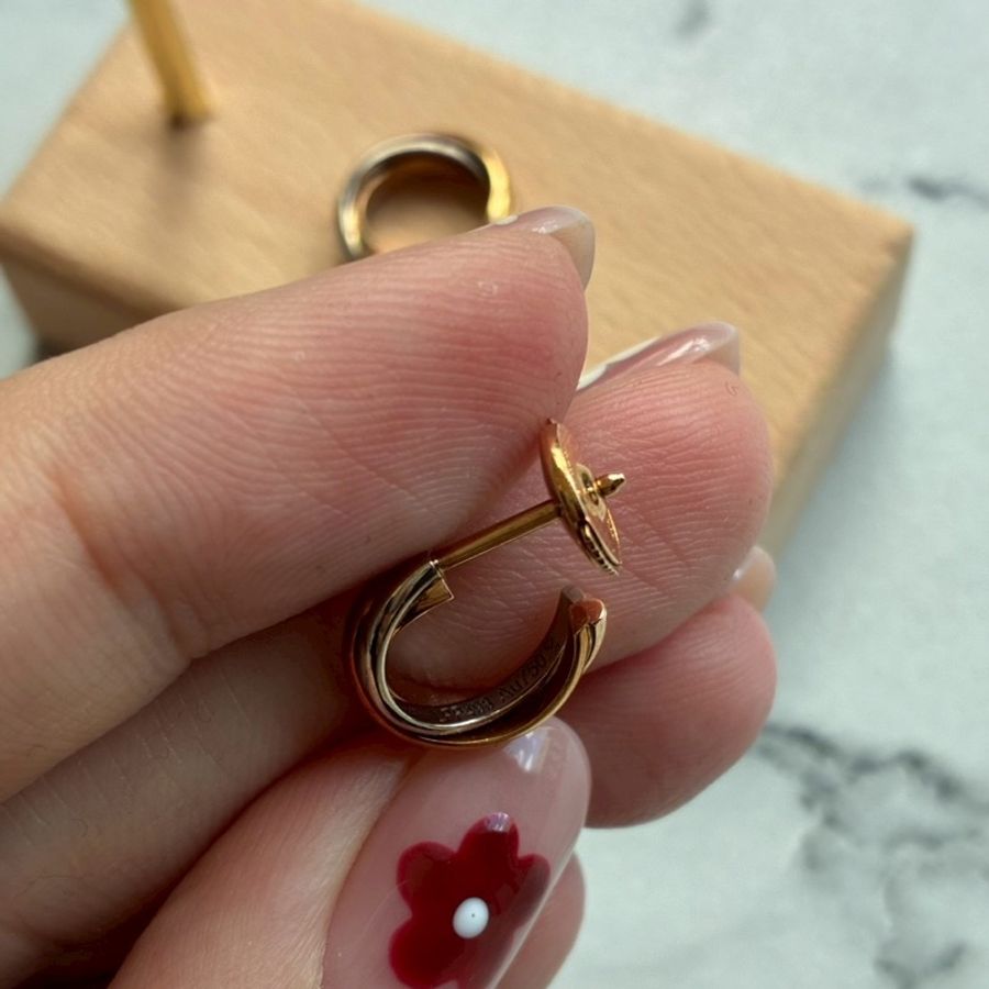 Cartier 18k三色/環耳環-7
