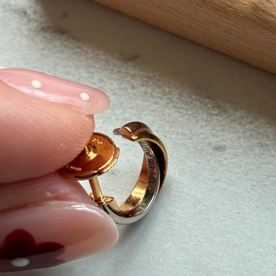 Cartier 18k三色/環耳環-9