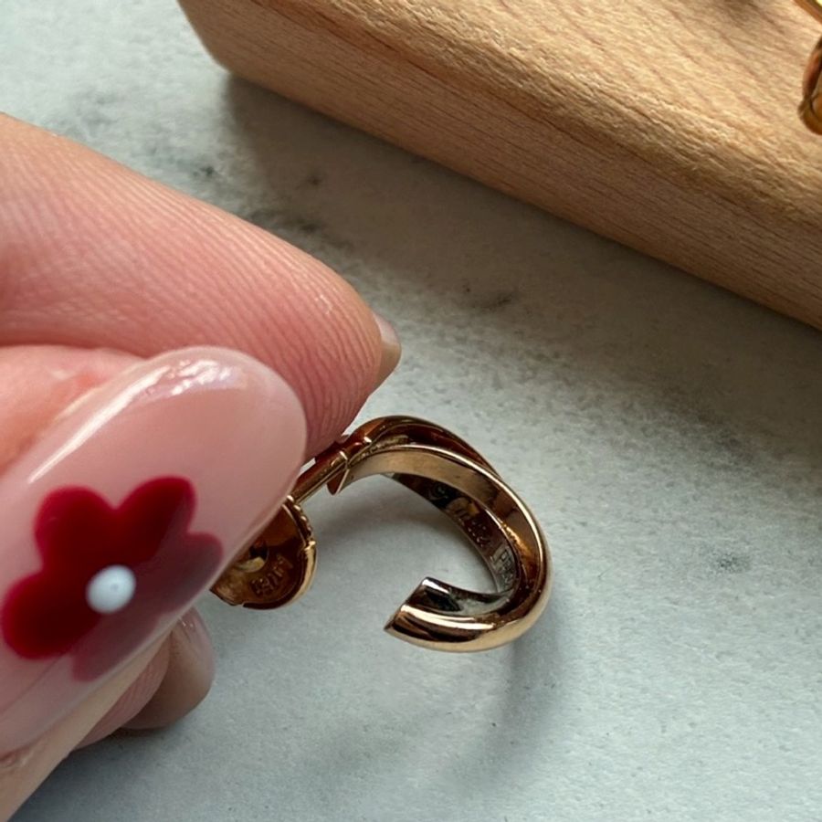 Cartier 18k三色/環耳環-10