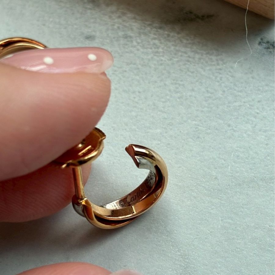 Cartier 18k三色/環耳環-11