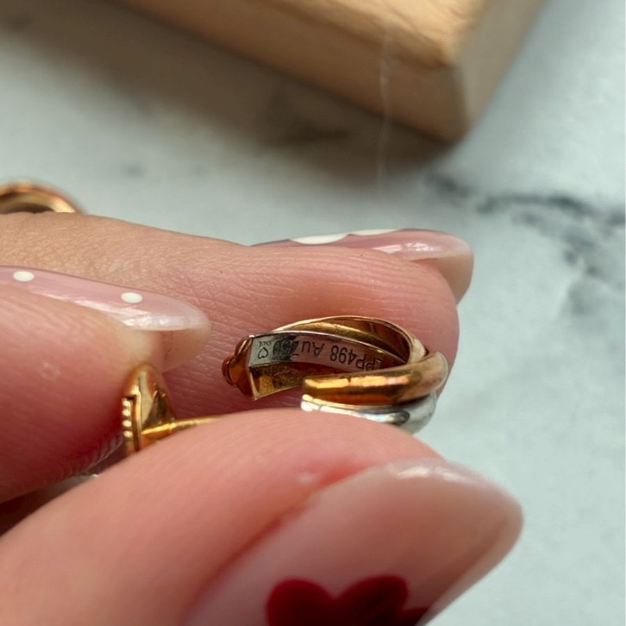 Cartier 18k三色/環耳環-13