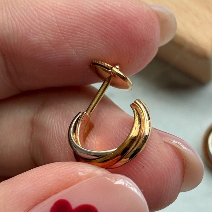 Cartier 18k三色/環耳環-17