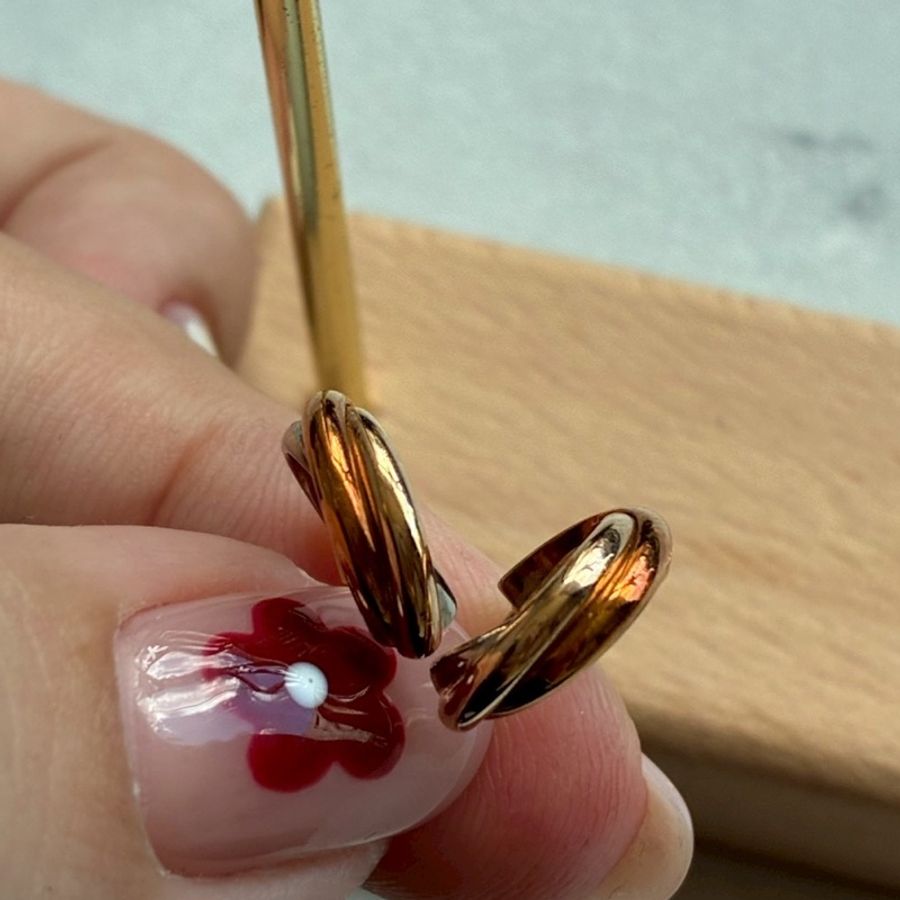 Cartier 18k三色/環耳環-27