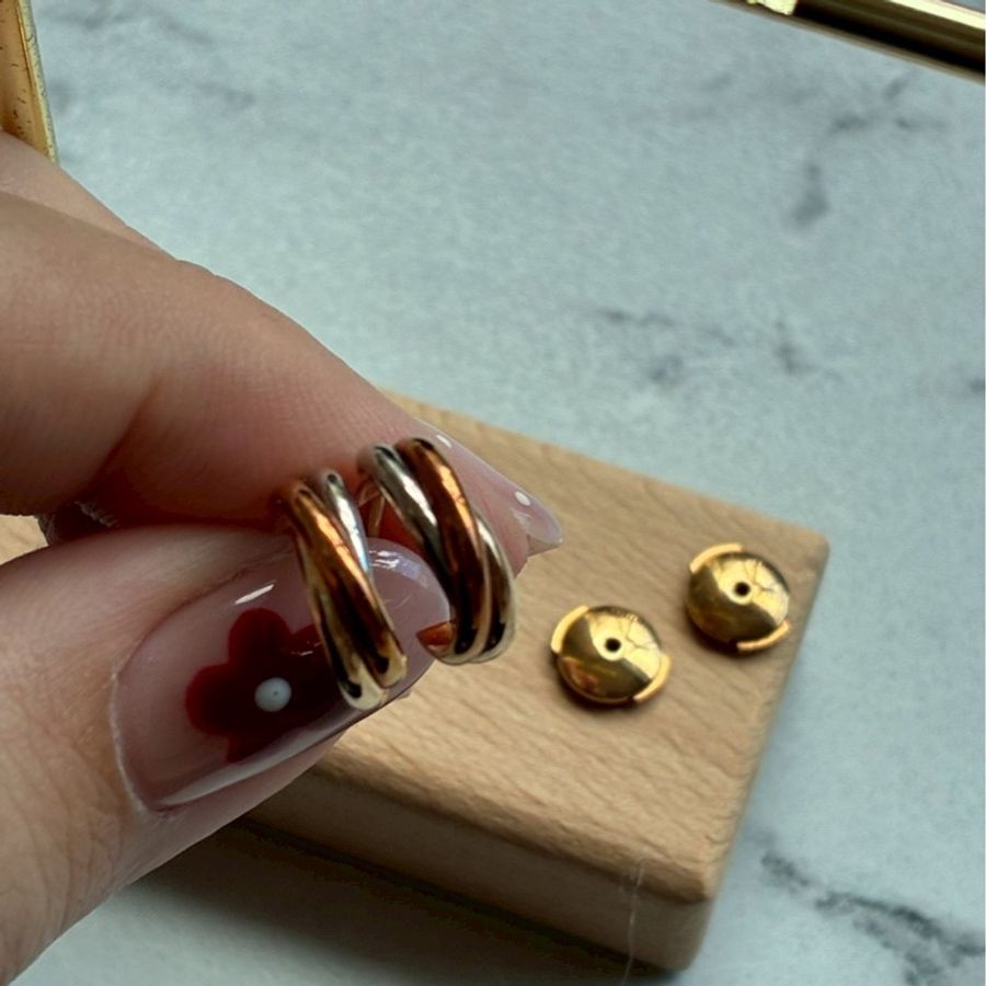 Cartier 18k三色/環耳環-28