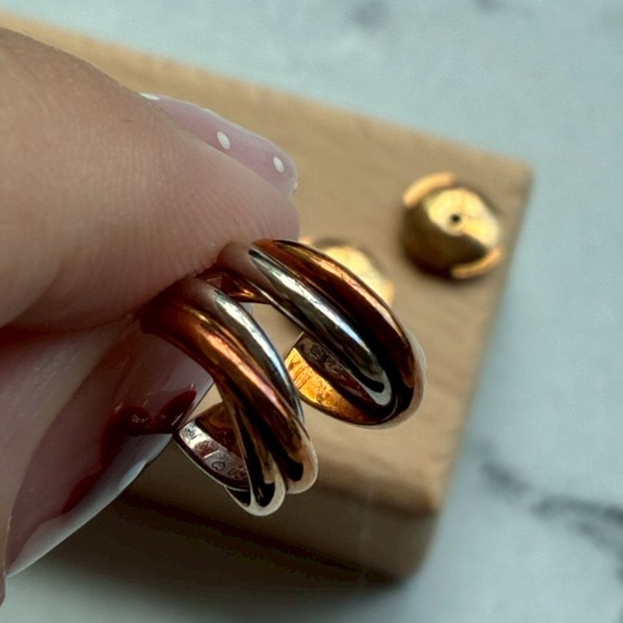 Cartier 18k三色/環耳環-30