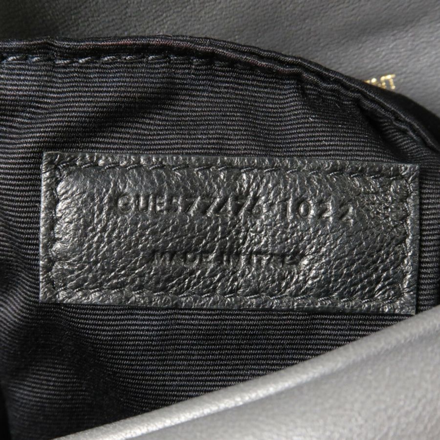 SAINT LAURENT 羊皮皮革Puffer Small鏈帶肩背袋-6