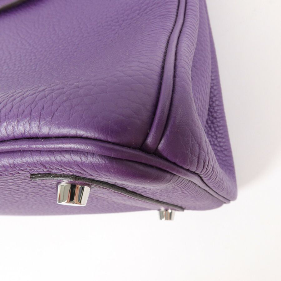 HERMES Togo皮革Birkin 30手挽袋Anemone-11