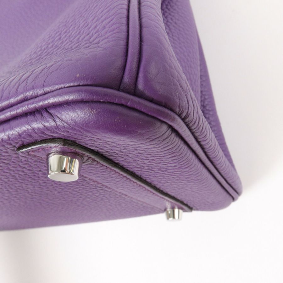 HERMES Togo皮革Birkin 30手挽袋Anemone-12