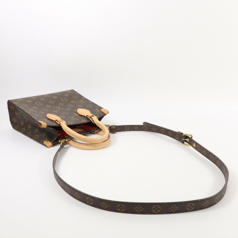 LOUIS VUITTON Monogram Sac Plat BB手挽肩背兩用袋-6