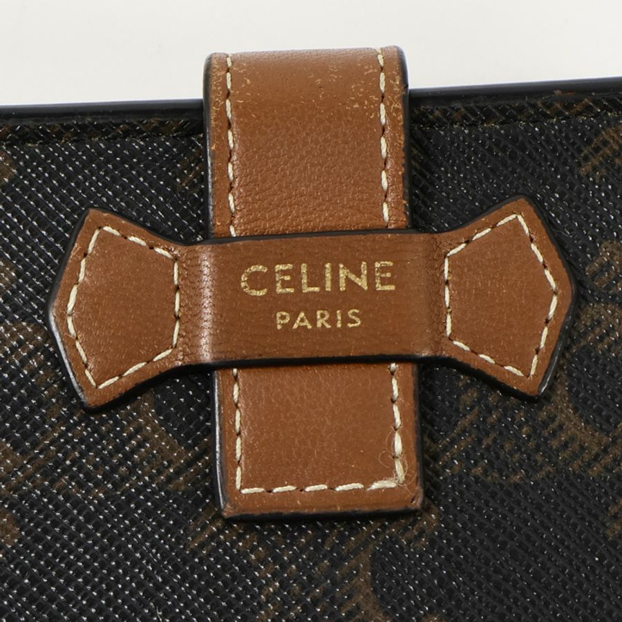 CELINE 帆布Triomphe Wallet錢包-6
