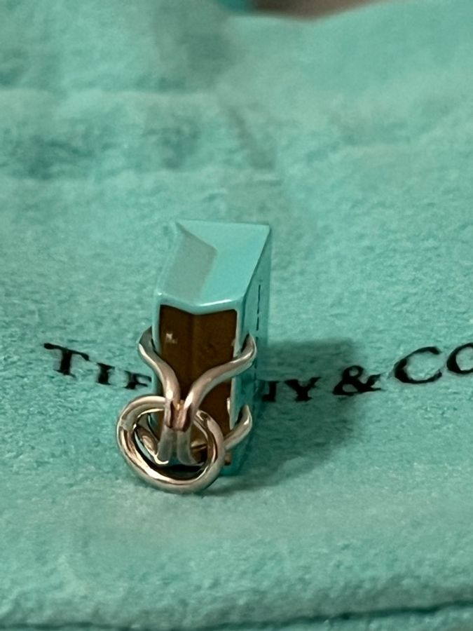 Tiffany & Co. Tiffany Blue 購物袋 Charm 純銀墜飾|925銀|項鍊吊墜|絕版收藏|附原廠全配-4