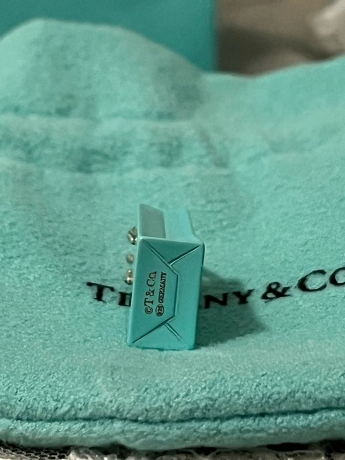 Tiffany & Co. Tiffany Blue 購物袋 Charm 純銀墜飾|925銀|項鍊吊墜|絕版收藏|附原廠全配-25