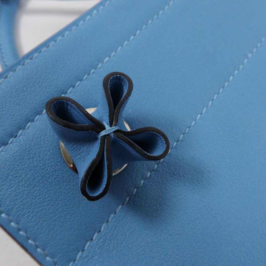 HERMES Swift皮革Aline Mini肩背袋Bleu Du Nord-8