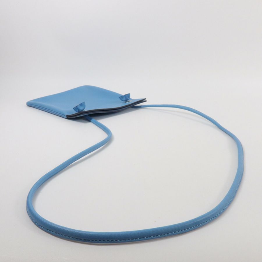 HERMES Swift皮革Aline Mini肩背袋Bleu Du Nord-9
