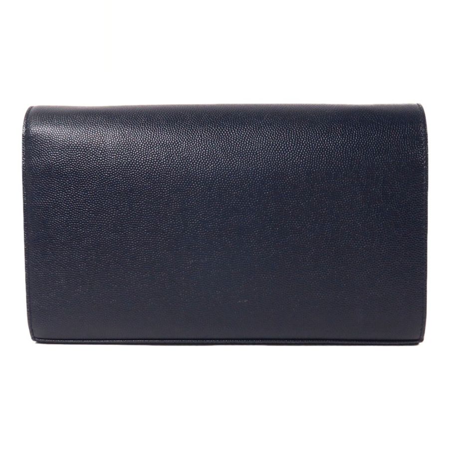 SAINT LAURENT 牛皮皮革Wallet On Chain鏈帶肩背袋-1