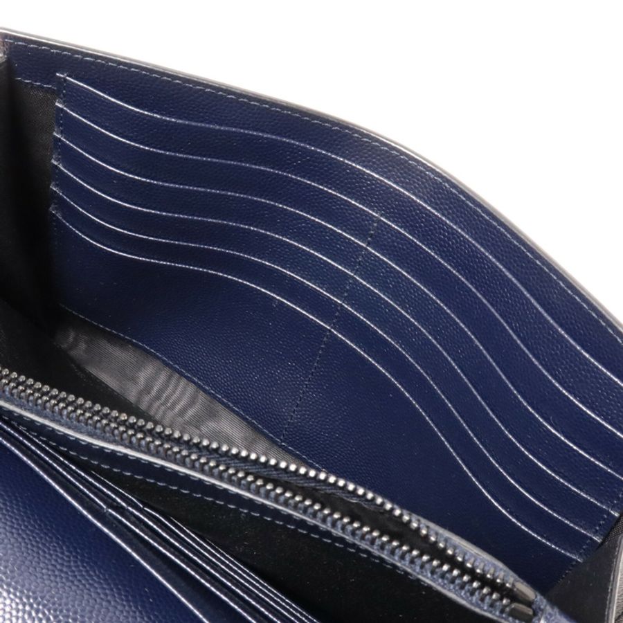 SAINT LAURENT 牛皮皮革Wallet On Chain鏈帶肩背袋-5