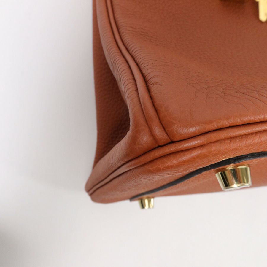 HERMES Togo皮革Birkin 30手挽袋Cuivre-11