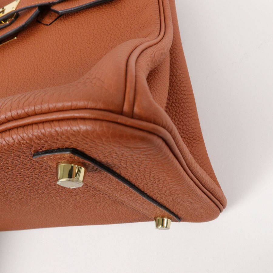 HERMES Togo皮革Birkin 30手挽袋Cuivre-12