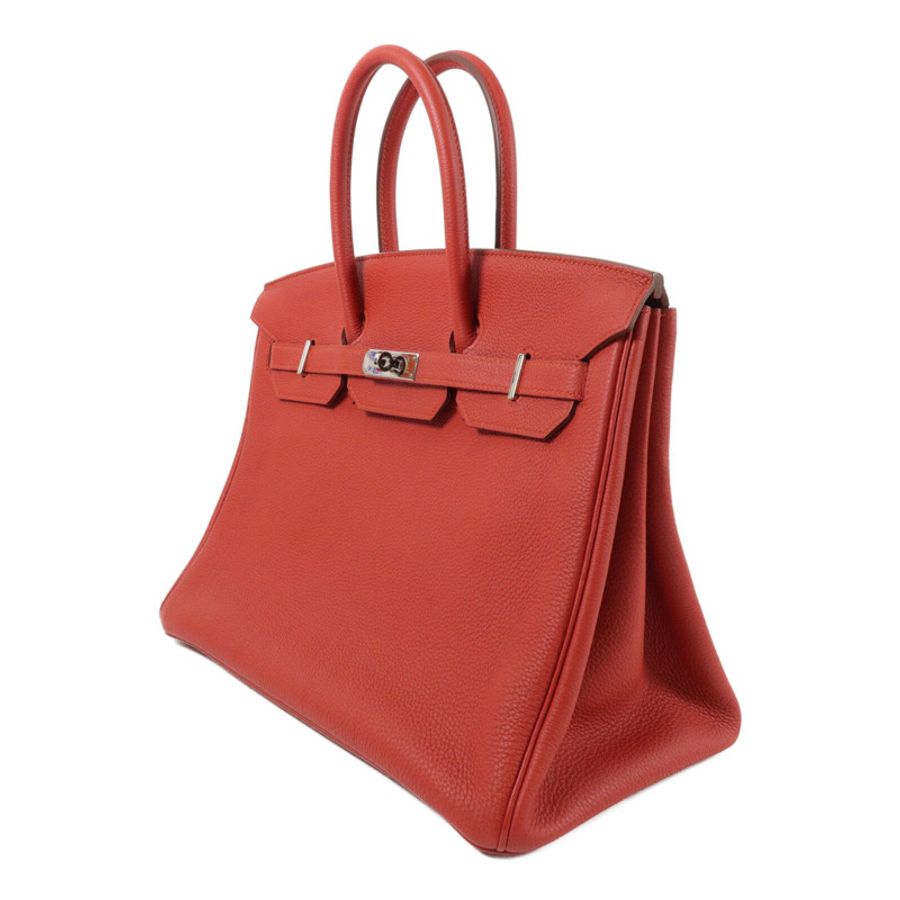 HERMES Togo皮革Birkin 35手挽袋Rough Piment-2