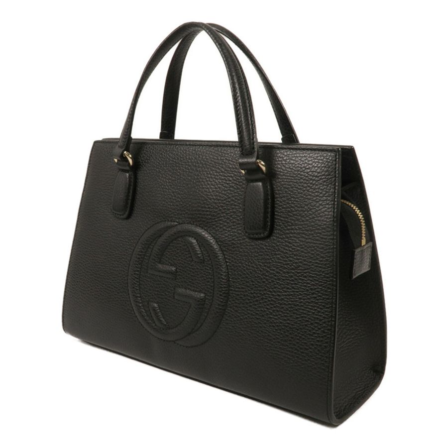 GUCCI 牛皮皮革Interlocking手挽袋-1
