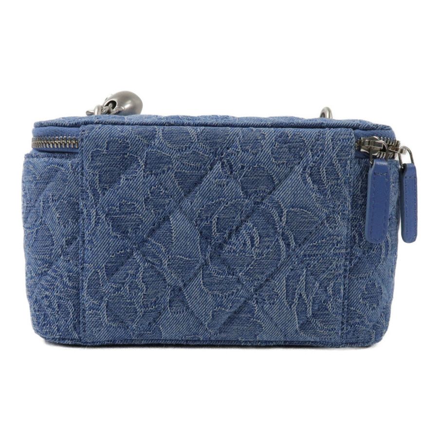 CHANEL 牛仔布Sweetheart Crush Vanity Case鏈帶肩背袋-1