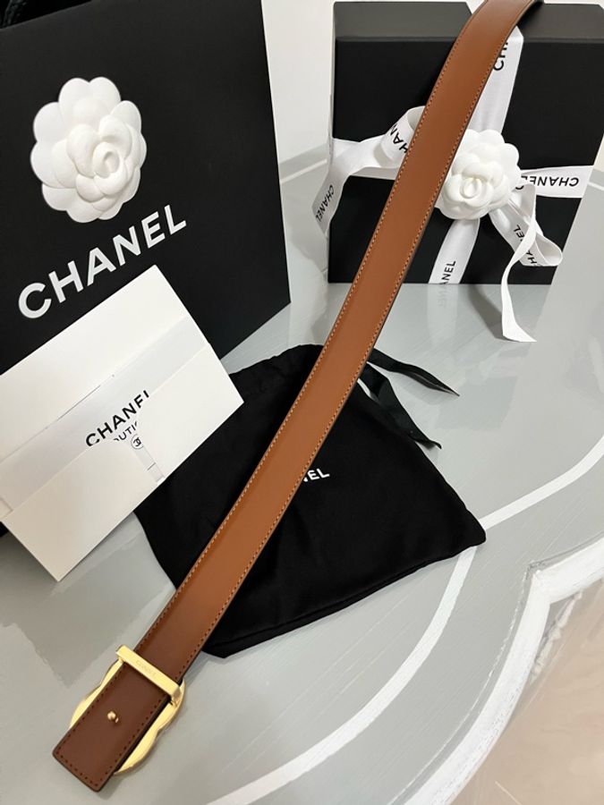 CHANEL 香奈兒《全新全配》26A 雙面 CC Logo 皮帶|黑色×焦糖棕|雙面牛皮|93cm|專櫃正品-23