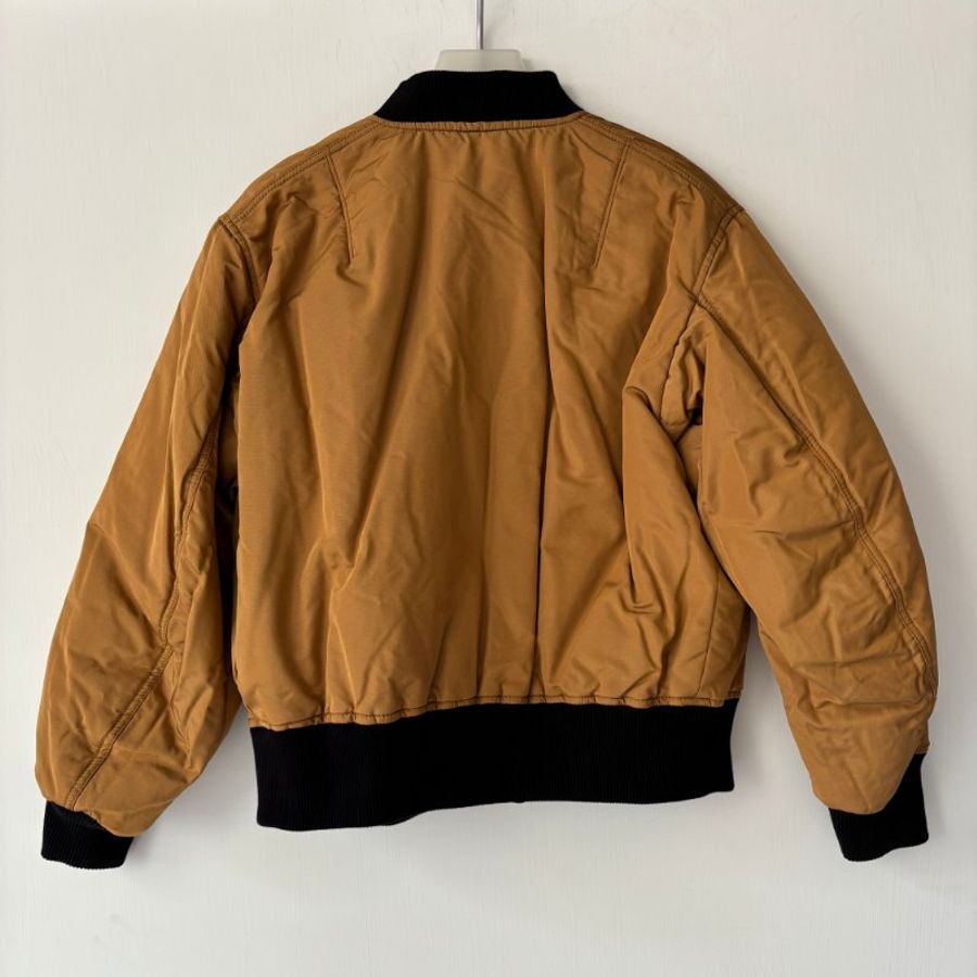 ::DIORI:: 超可愛拼貼勳章 布貼 珠珠刺繡 卡其深綠雙面外套 34號-3