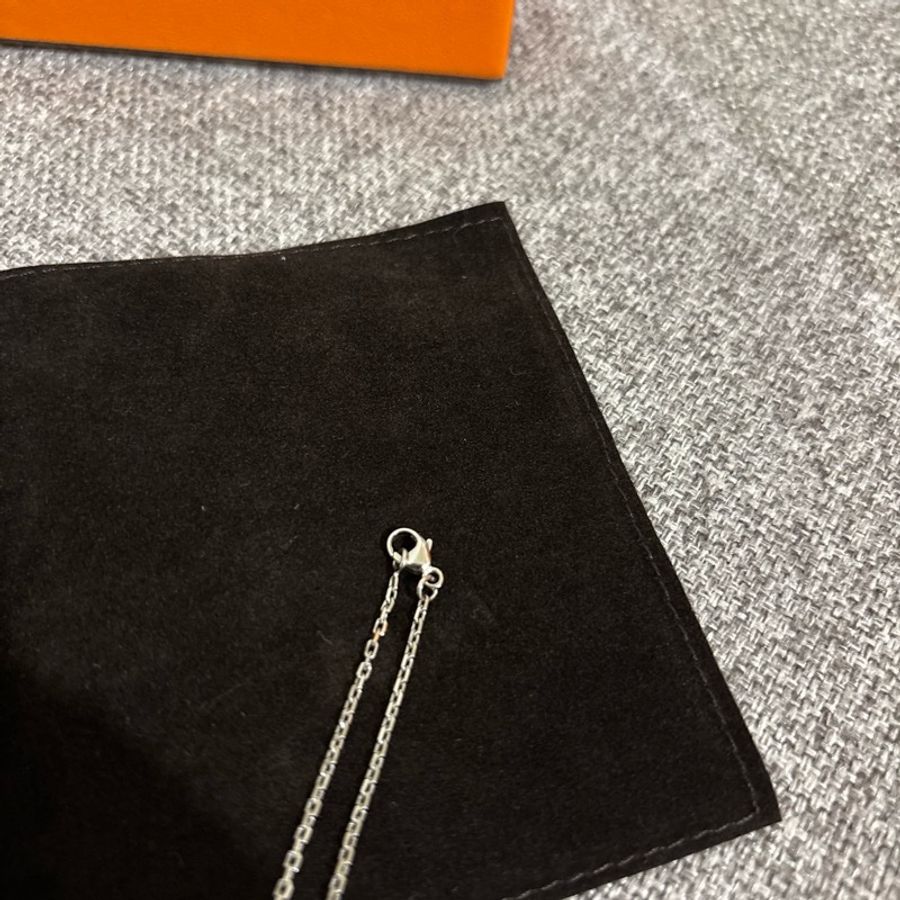 Hermes Mini Pop H項鍊 銀色x極地藍-4