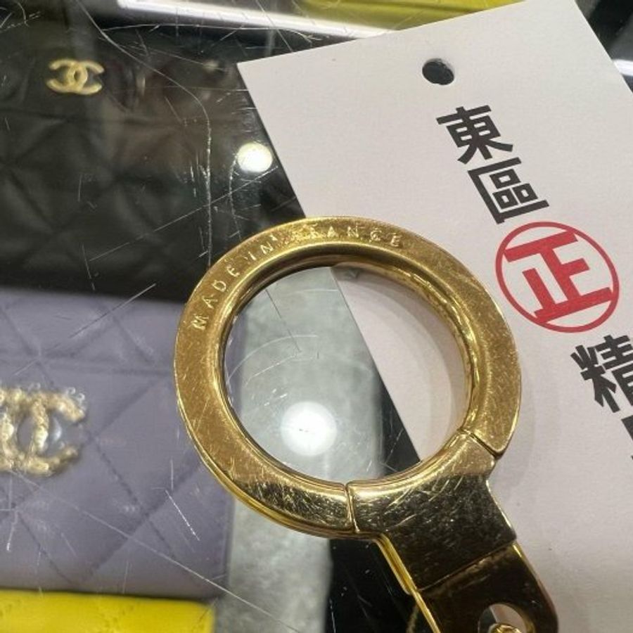 東區正精品㊣LOUIS VUITTON LV M62694 金色金屬吊飾加長鍊鑰匙圈RZ6544-5