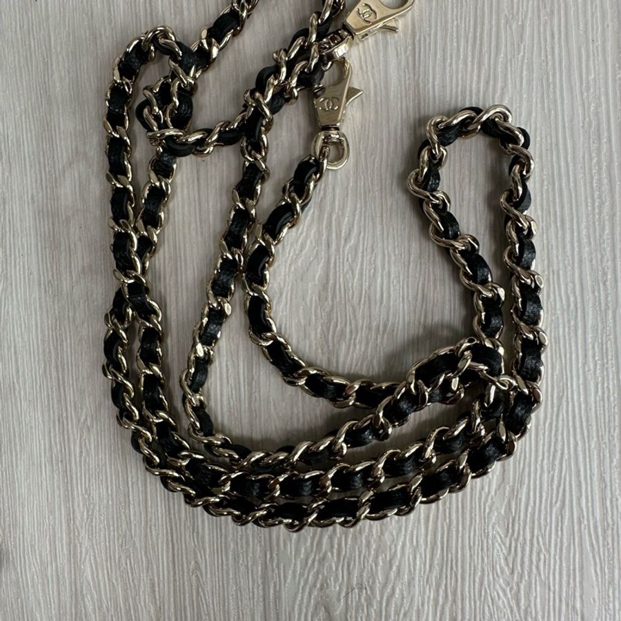 香奈兒Chanel Cococrush25芯片黑金荔枝牛hobo-6