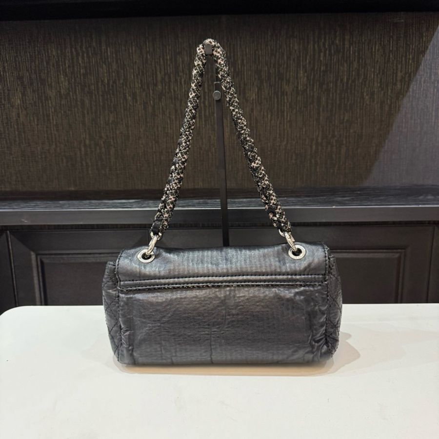 香奈儿Chanel毛呢拼皮 斜挎包-1