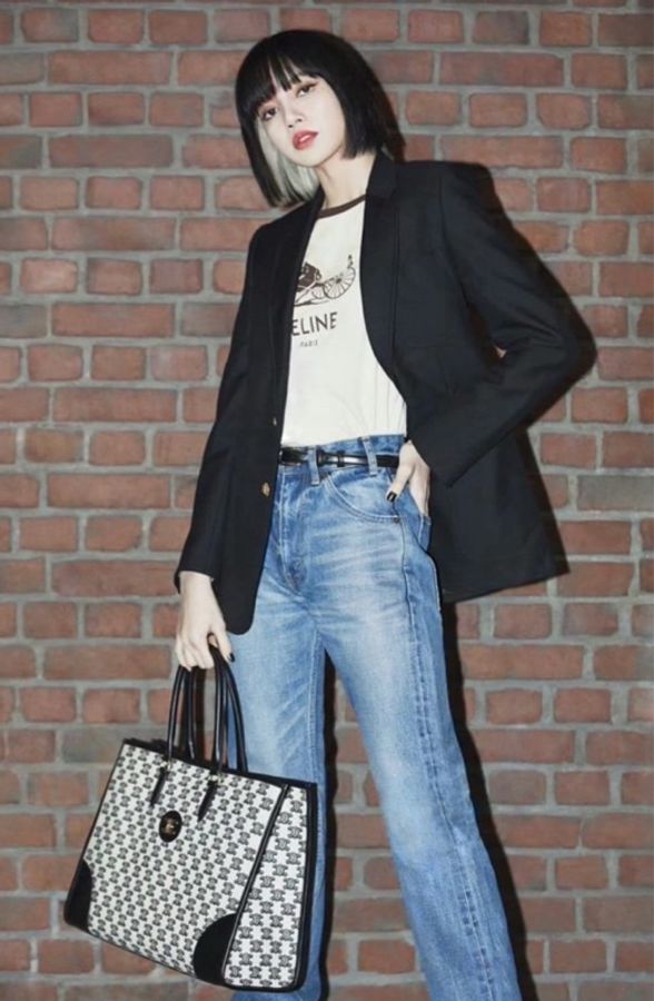 CELINE/賽琳 凱旋門老花托特包購物袋 超級大容量-1