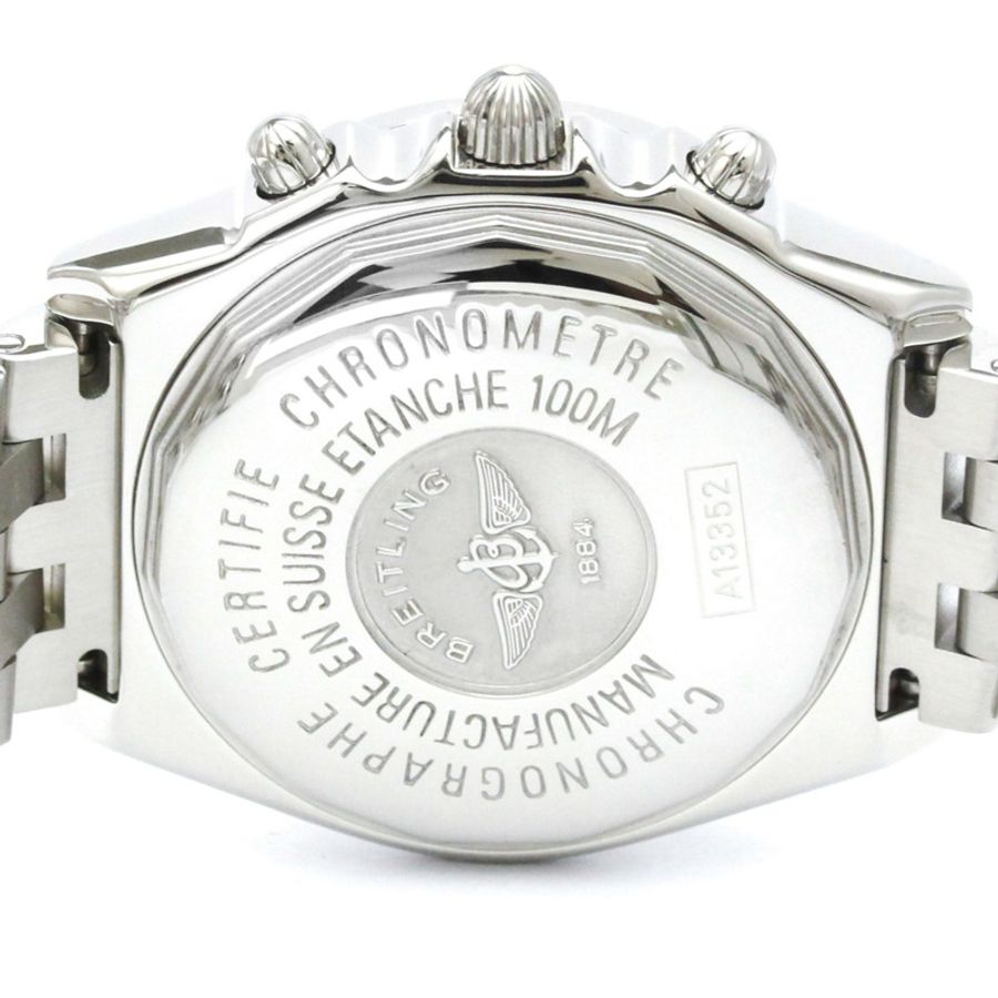 百年靈 Chronomat 精鋼自動男腕錶 A13352 拋光款-5