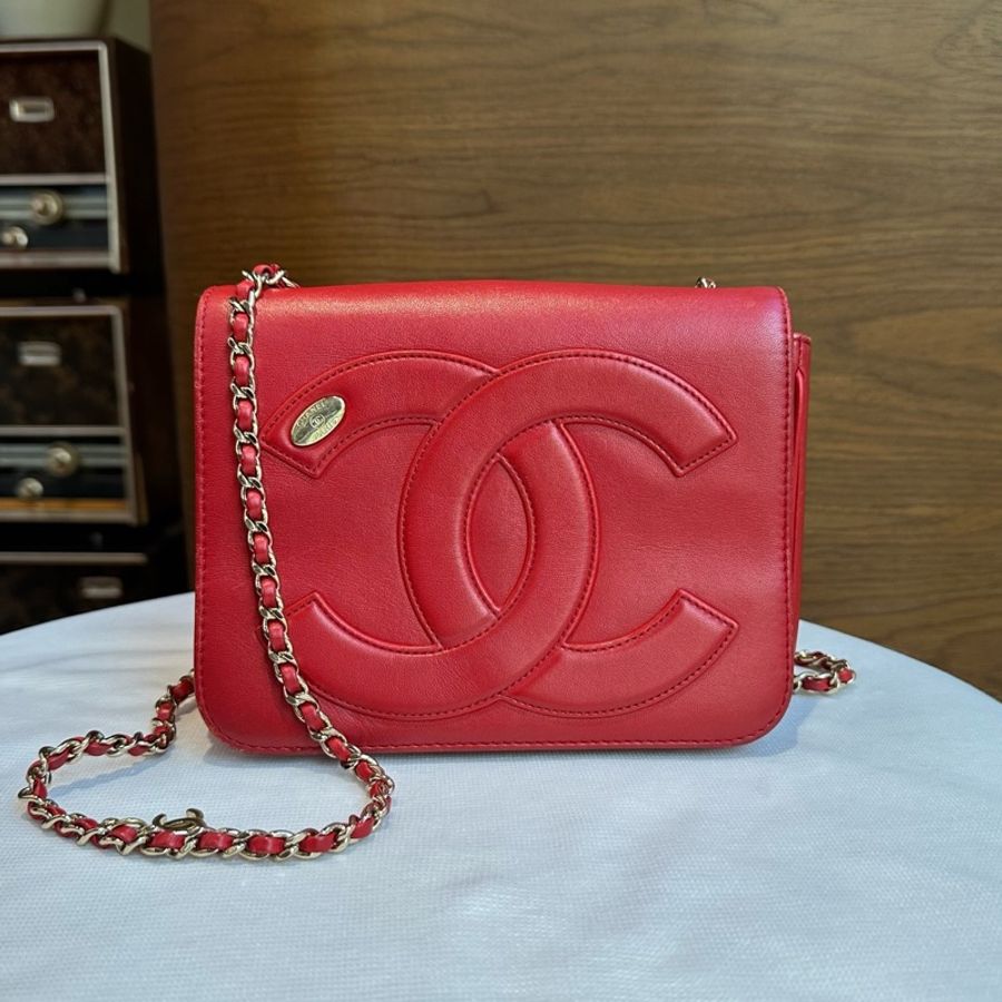 Chanel 香奈兒 浮雕雙C方胖子 27開 單包-0