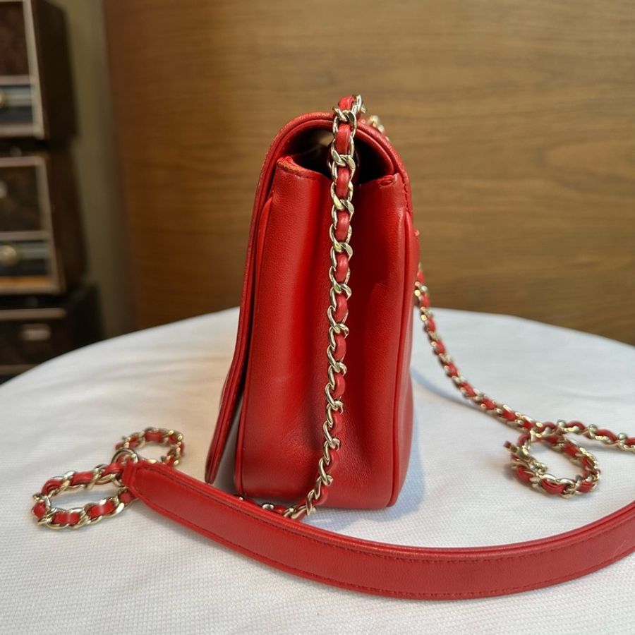 Chanel 香奈兒 浮雕雙C方胖子 27開 單包-4