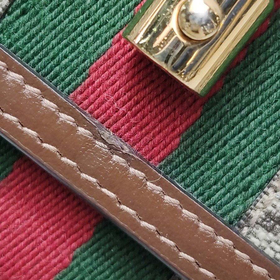 Gucci Jackie 1961老花牛皮老花鎖扣斜背包單肩包-16